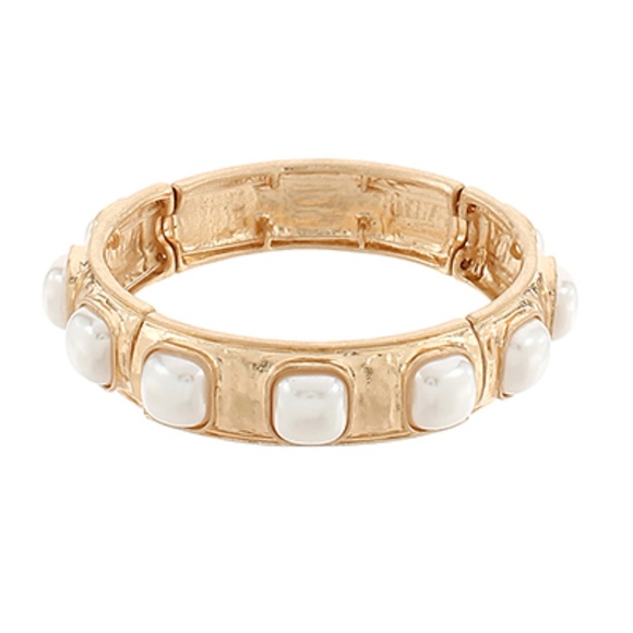 Square Stone Station Bracelet - Picture 1 of 2